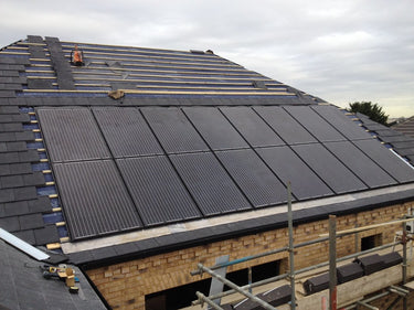 Installed GSE In-roof solar panels on tile roof